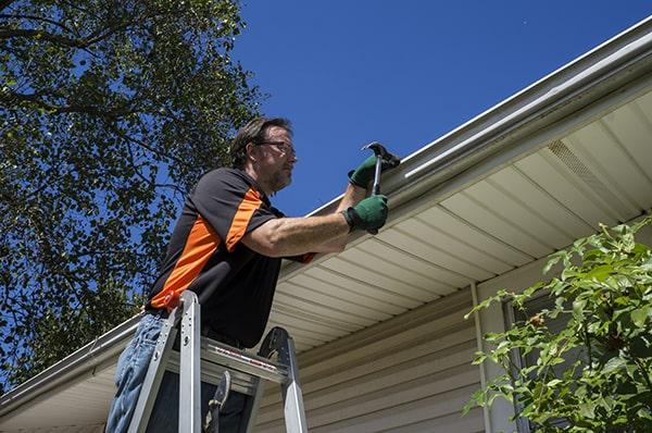 gutter repair the timeframe for gutter repair can vary depending on the extent of damage, but most repairs can be completed within a day